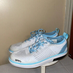 gravity Defyer women’s sneakers 8 shoes blue white jenni athletic comfort tie